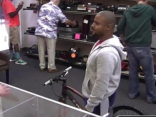 Thug wannabe sucks my big cock and fucked up his anal for cash