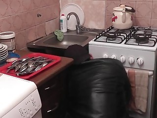 Hot voluptuous milf is being filmed