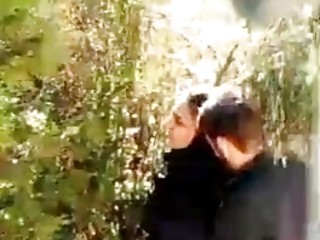 Outdoor banging a beautiful Iranian chick 