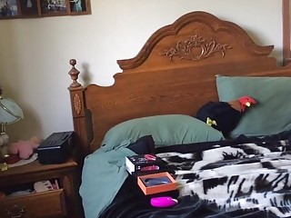 Naughty Guatemalan woman tries out her new toy first time