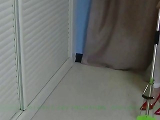 Submissive Chinese mom cleaning while he fucks her 