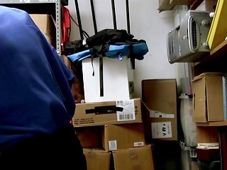 Beauty gets pounded by security from behind