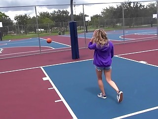 Basketball chick gets her tight wet pussy rammed