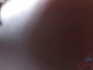 Filthy girl Ashley Lane gives nasty footjob and fucks hardcore