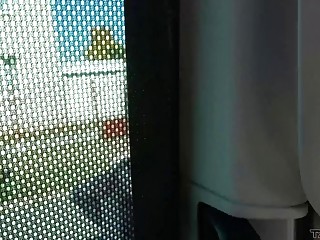 Sluty girl found in public fucks hardcore in a car