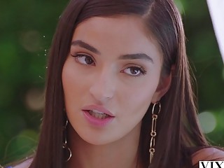 Breathtaking teens ride a monster cock in an FFM threesome