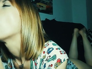 Girl with a deep throat is made for giving blowjobs
