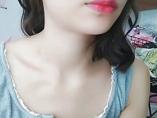 Horny girl in stockings enjoys masturbation and toying her pussy
